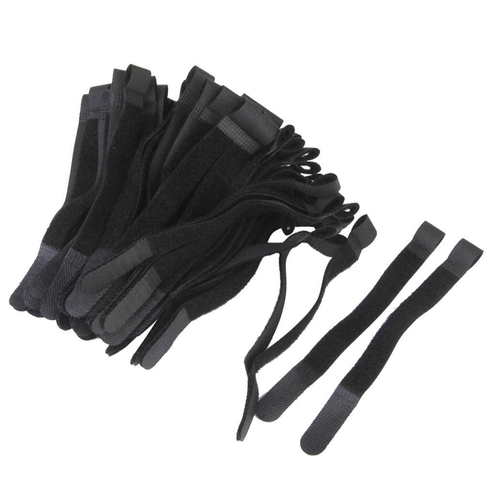 80Pcs Nylon Organizers, Reusable And Adjustable Cable Cord Ties Perfect for Fastening Wires & Organizing Cords | Black