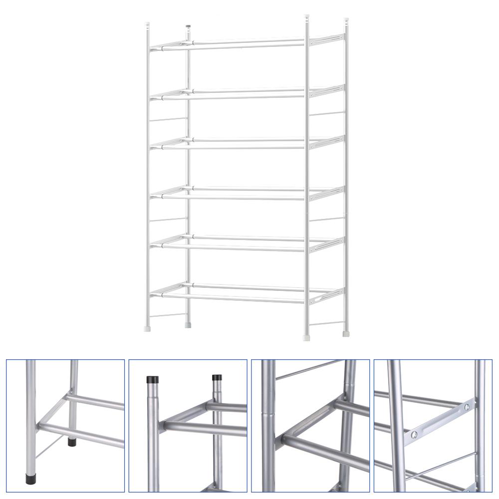 Giá để giày bằng kim loại 6 tầng