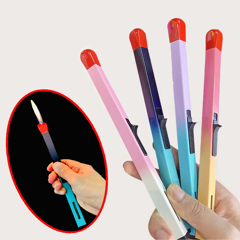 Bật Lửa Que Diêm Khổng Lồ Màu Cầu Vòng - Xài Gas (giao màu ngẫu nhiên)