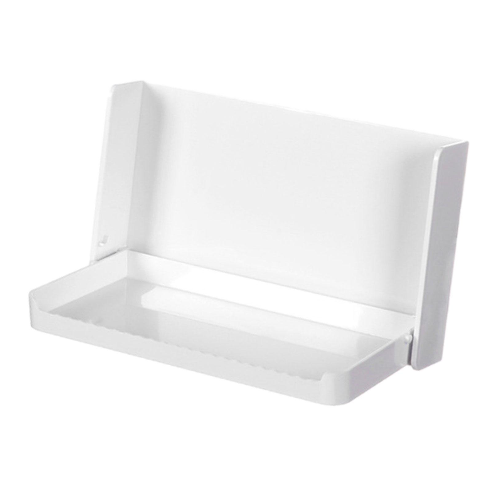 Foldable Wall Shelf Floating Shelves Small No Drill Bathroom Shelf Collapsible Bracket for Bathroom Toilet Laundry Room
