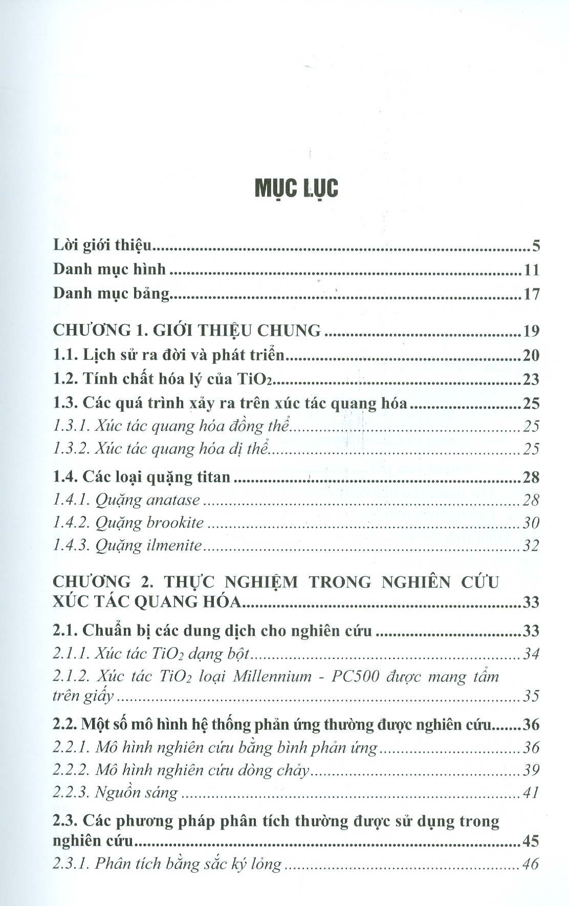 NGHIÊN CỨU VỀ XÚC TÁC QUANG HÓA TRONG XỬ LÝ NƯỚC (Ví Dụ Trong Phân Hủy Diclofenac Và Sulcotrione) (Bìa cứng)
