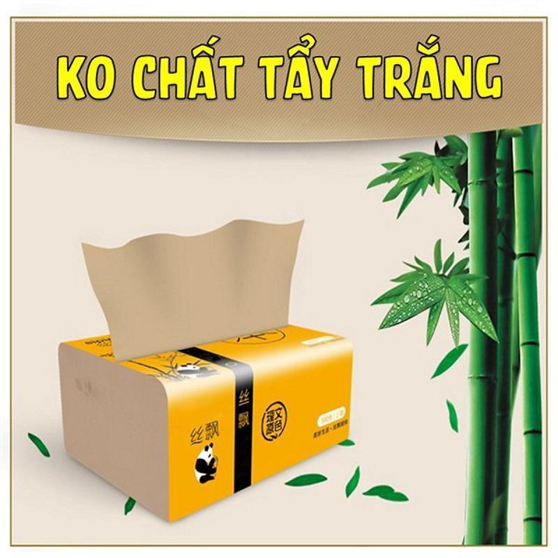 Giấy Ăn Gấu Trúc Sipao Siêu Dai LOẠI 1 - 300 tờ/gói