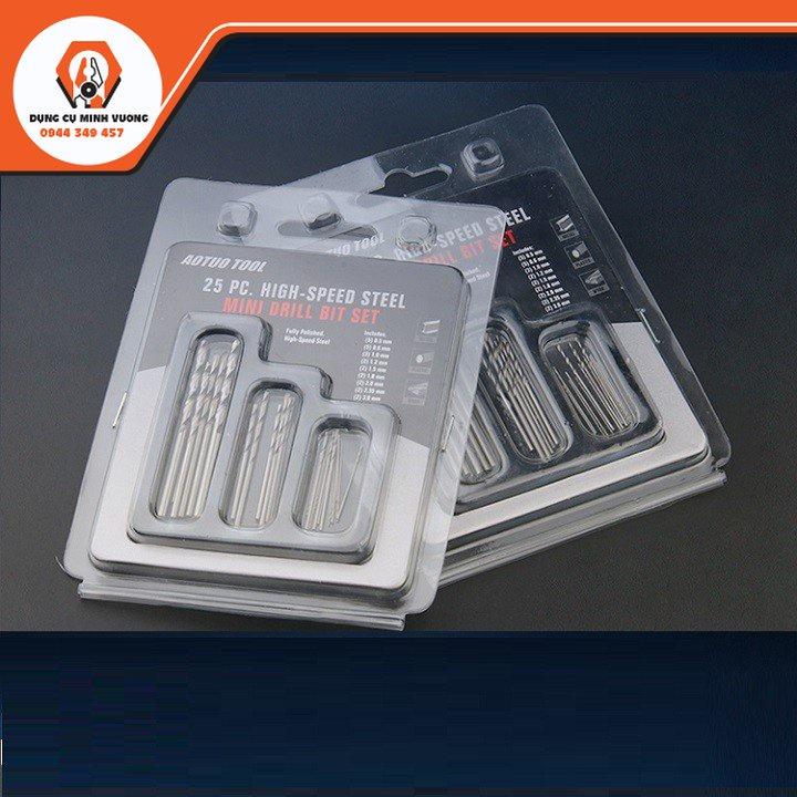 BỘ 25 MŨI KHOAN SẮT MINI TIỆN DỤNG - DIY582