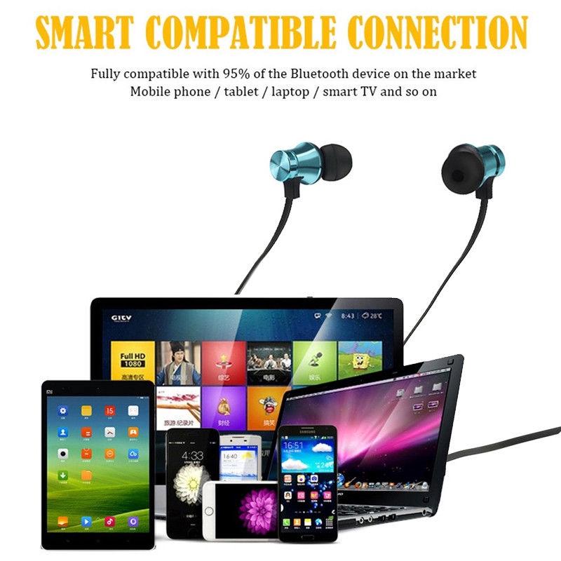 Tai nghe Bluetooth nam châm không dây thể thao chống mồ hôi