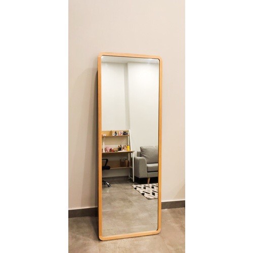 Gương soi toàn thân bo góc bằng gỗ thông cứng cáp, nhiều kích thước 40x120, 50x150, 50x160,