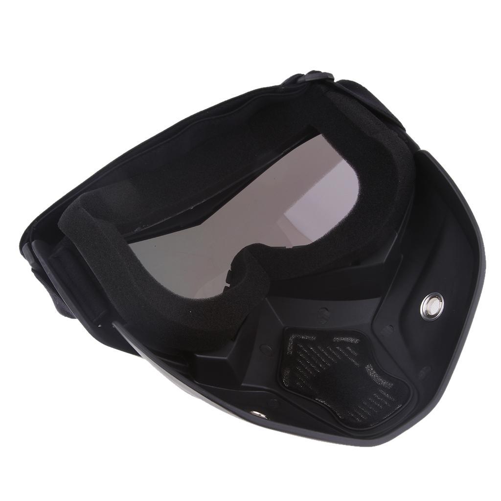 Motorcycle  Riding Detachable Modular Face  Goggles Eyewear