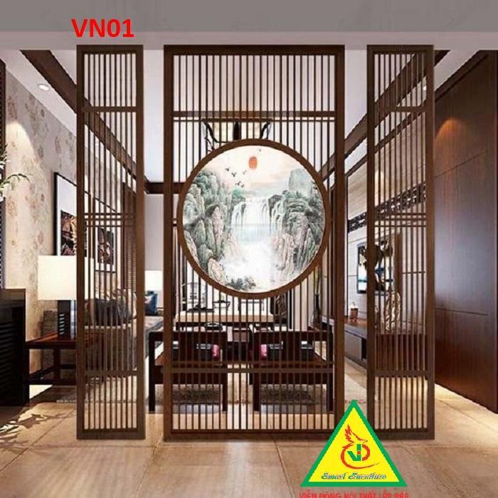 Vách ngăn phòng khách nhà bếp VN01- Nội thất lắp ráp Viendong Adv