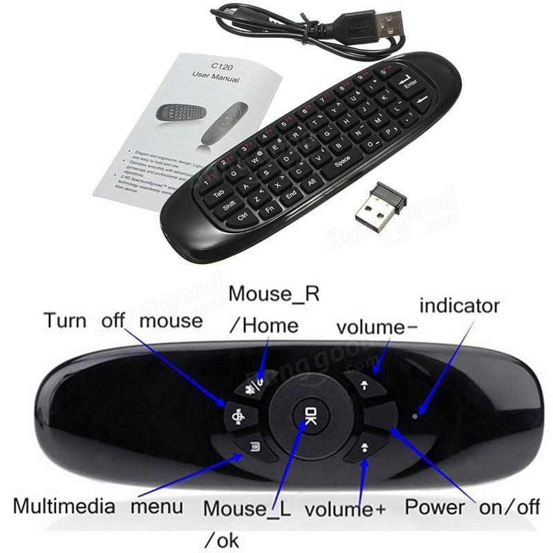 Bàn Phím Kiêm Chuột Bay Air Mouse Keyboard C120