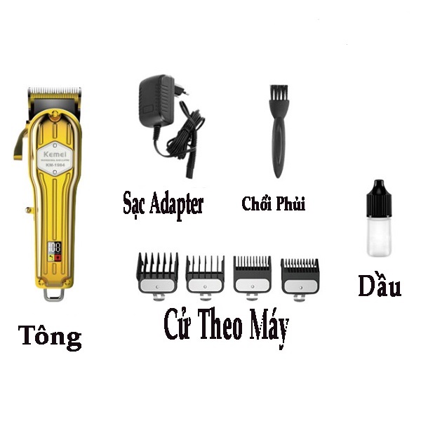 Tông đơ cắt tóc chuyên nghiệp SPA kemei KM1984