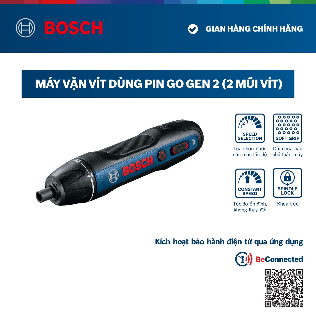 Máy vặn vít dùng pin Bosch go gen 2 Mới