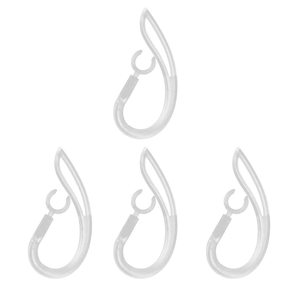 4 Pieces Spare Earhook Ear  Earloop 8mm For Bluetooth Headset
