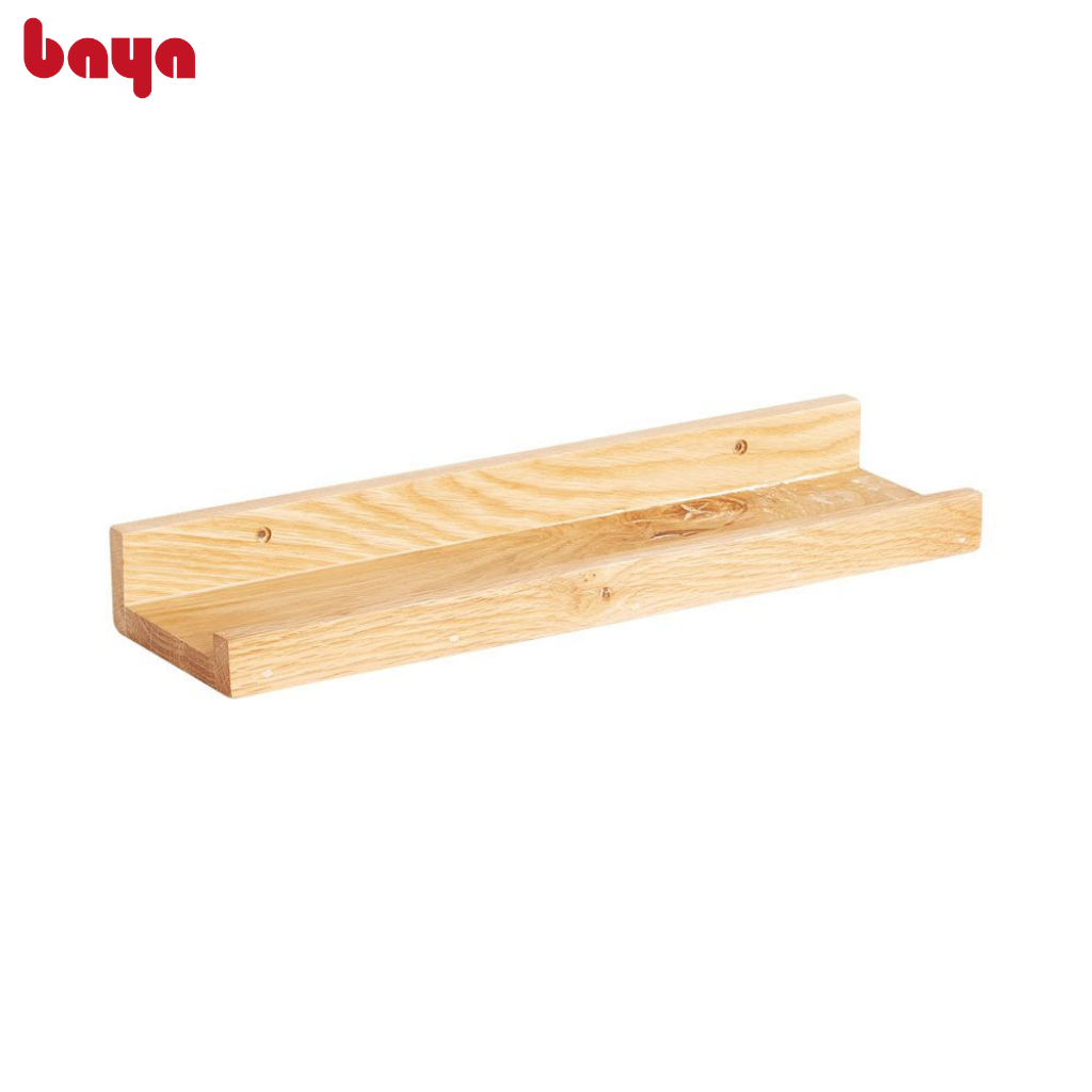 Kệ Gỗ Treo Tường Thanh Ngang BAYA LOKA Kệ Trang Trí Làm Từ Chất Liệu Gỗ MDF, Gỗ Sồi Chắc Chắn, Có Độ Bền Cao, Thiết Kế Thông Minh Nhỏ Gọn, Dễ Dàng Lắp Đặt, Tiết Kiệm Không Gian Phòng