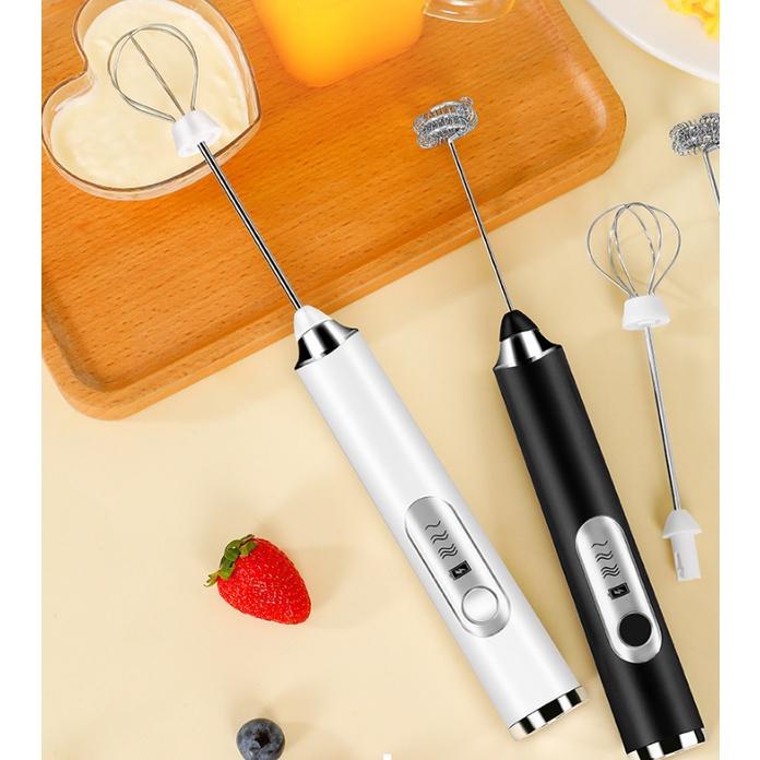 Máy Đánh Trúng Tạo Bọt Cafe 3 Cấp Độ 2 Đầu Sạc USB