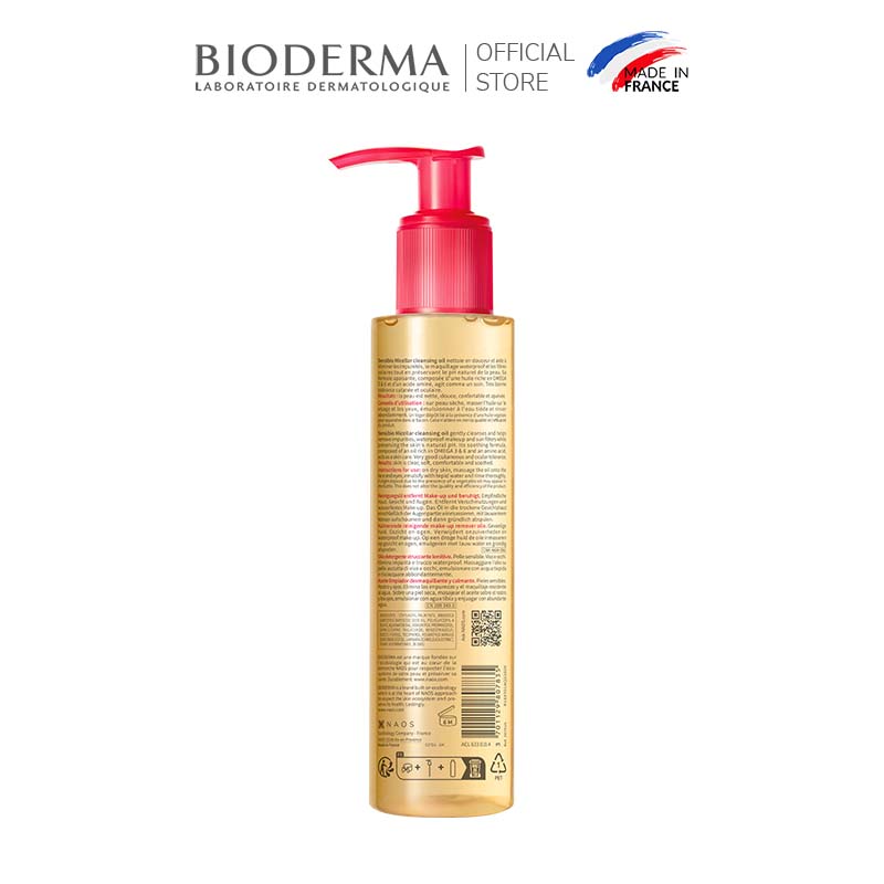 Dầu tẩy trang &amp; làm sạch Bioderma Sensibio Micellar cleansing oil - 150ml