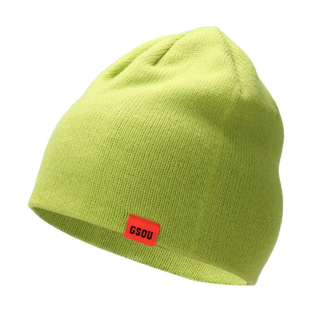 Unisex Winter Beanie Knit Hat Thick Warm Caps Solid Color Beanie Hat