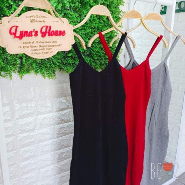 LH04 - Đầm Body 2 Dây Xẻ Tà Loại Đẹp