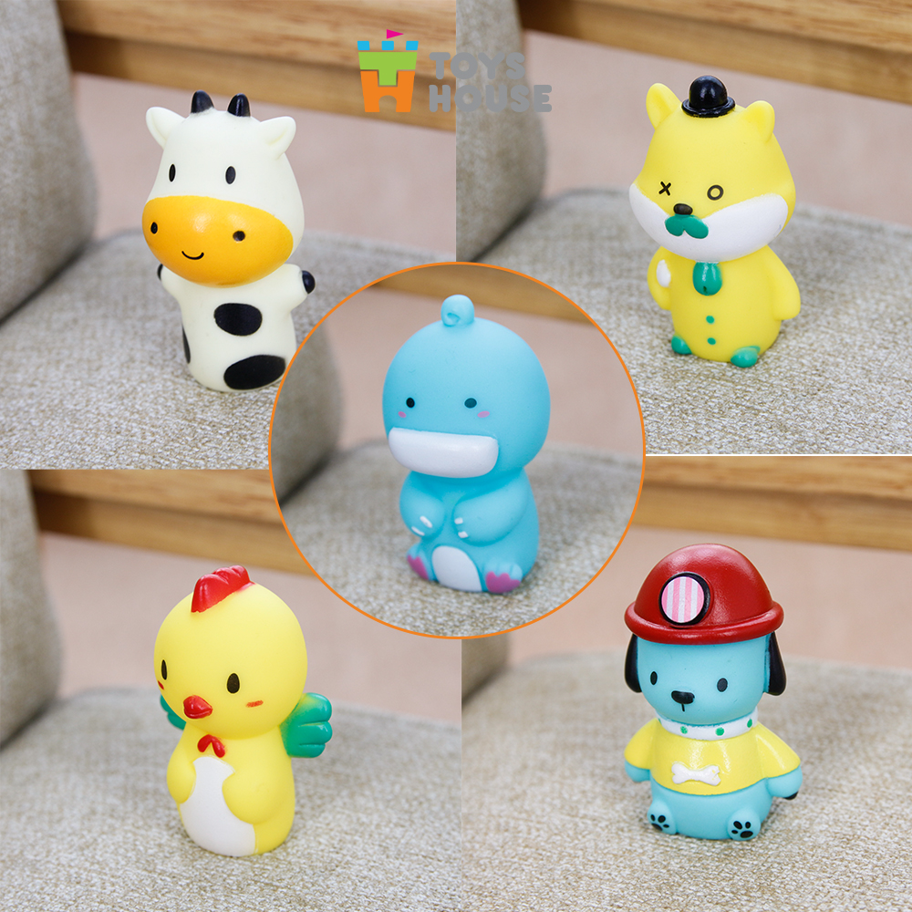 Đồ chơi Rối ngón tay chơi ú òa với bé - Toyshouse - chất liệu cao su mềm - BPA free