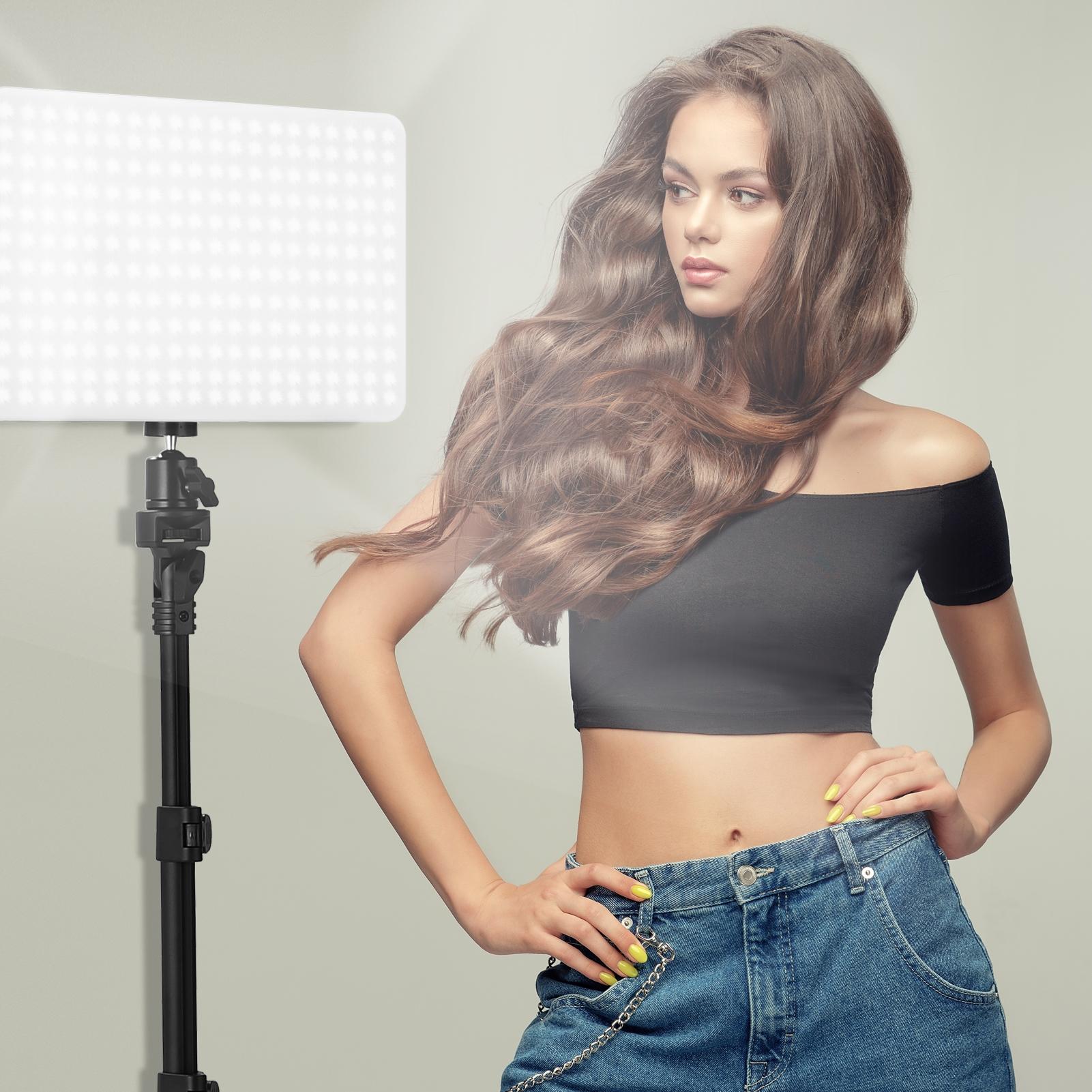 Bảng điều khiển ánh sáng từ xa 10in Có thể thay đổi độ sáng dải rộng, lấp đầy ánh sáng với chân máy chụp ảnh