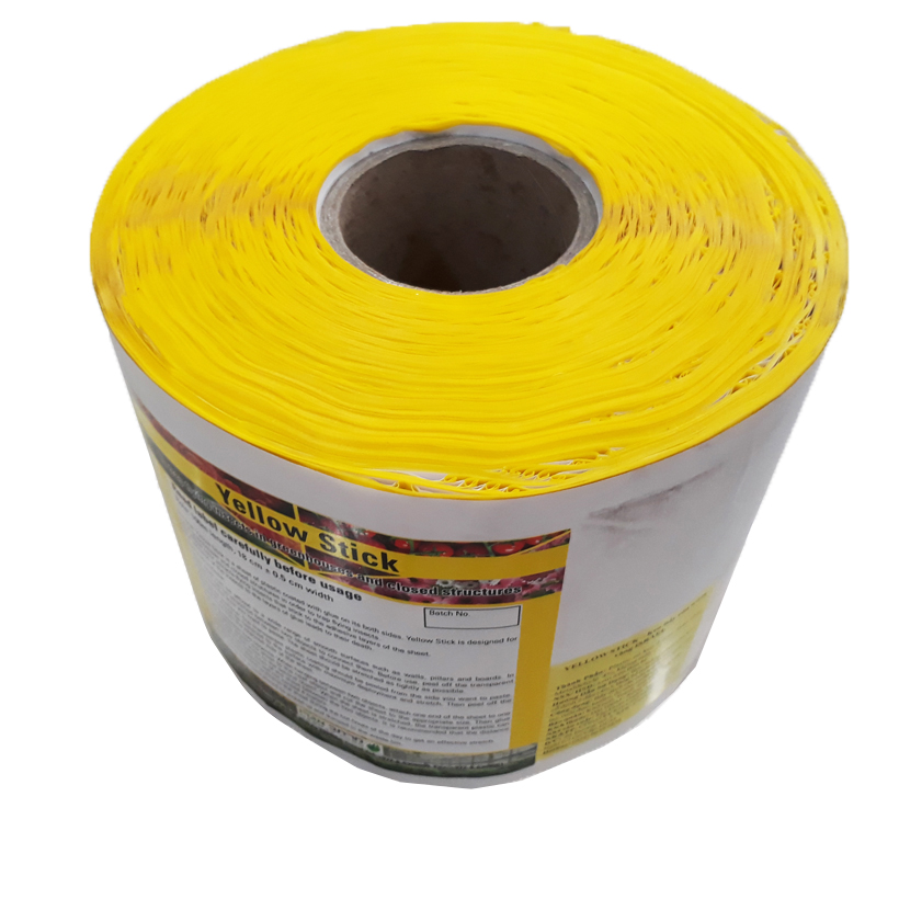 Bẫy Ruồi Nông Nghiệp gây hại Rau Hoa Củ Quả đạt hiệu quả 90% bằng Cuộn Keo Dính Vàng 2 mặt keo , thời gian hiệu lực trên 8 tháng chịu mưa nắng