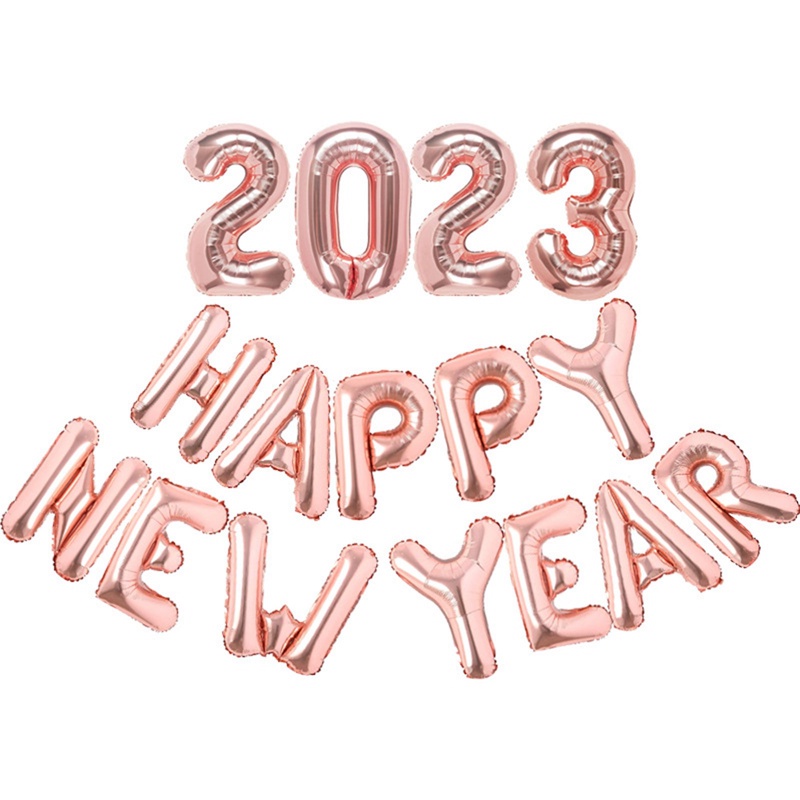 BONG BÓNG CHỮ HAPPY NEW YEAR 2023