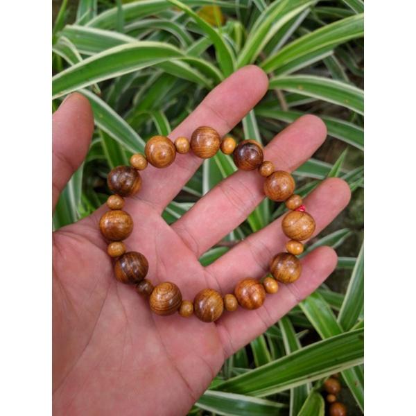 Vòng tay nam nữ kiểu mới gỗ thơm BÁCH hạt 10 ly 12 ly mix 6ly