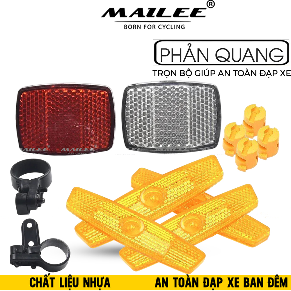 Phản Quang Xe Đạp Mai Lee PQ-089 Chất liệu Nhựa Giúp An Toàn Ban Đêm, Đạp Xe, Phù Hợp MTB Có Căm - Mai Lee
