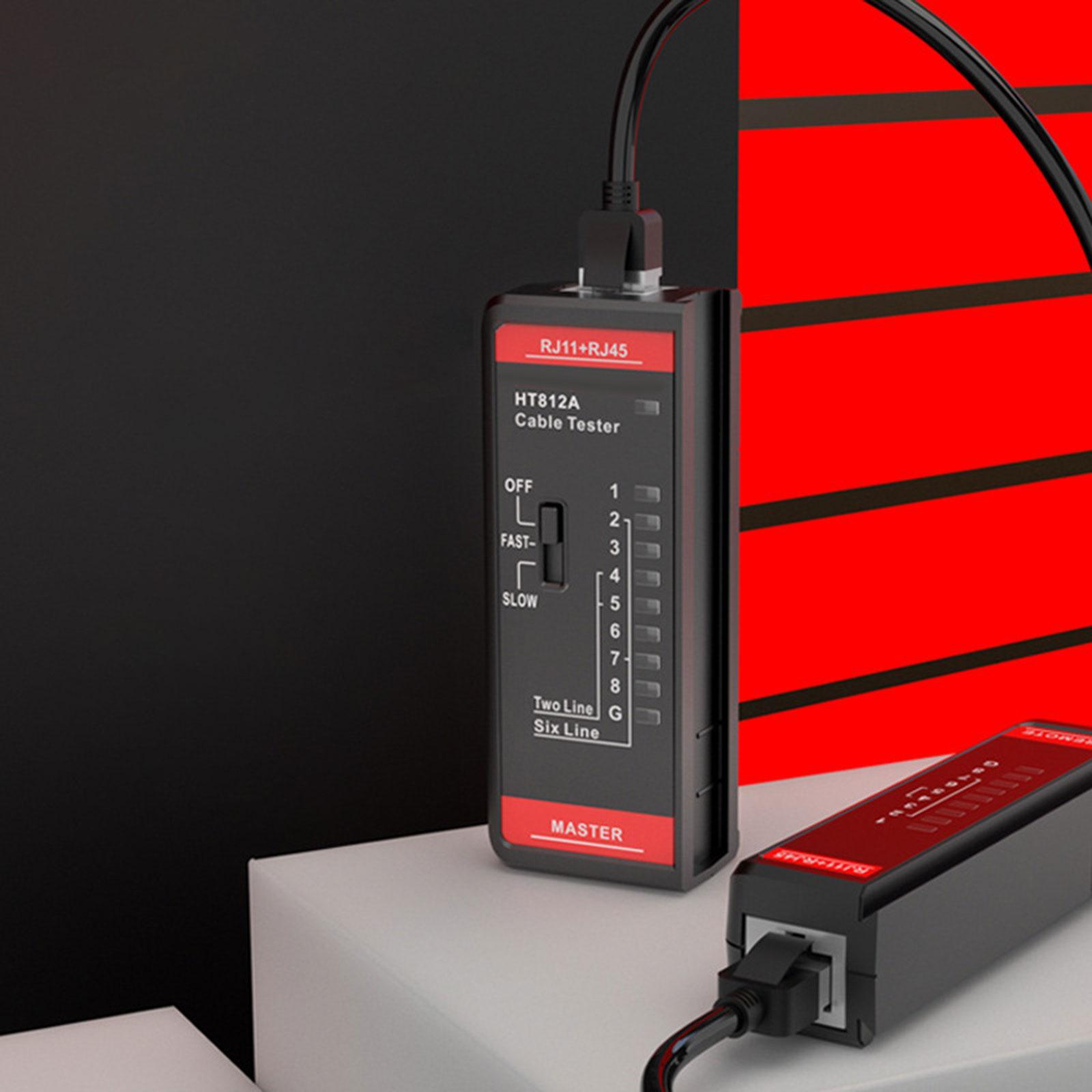 Cable Tester 2P/4P/6P/8P Cable Recognize Network Testing Tool Shielded Cable Measurement Telephone Line Test Meter