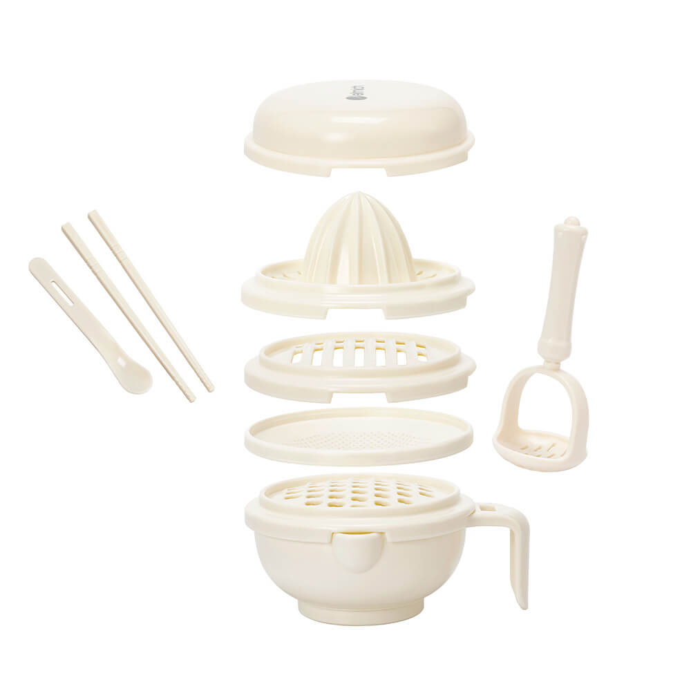 Bộ Dụng Cụ Chế Biến Ăn Dặm Cho Bé Elmich BabyCare EL0774, Hàng Chính Hãng, Nhựa PP An Toàn - JoyMall