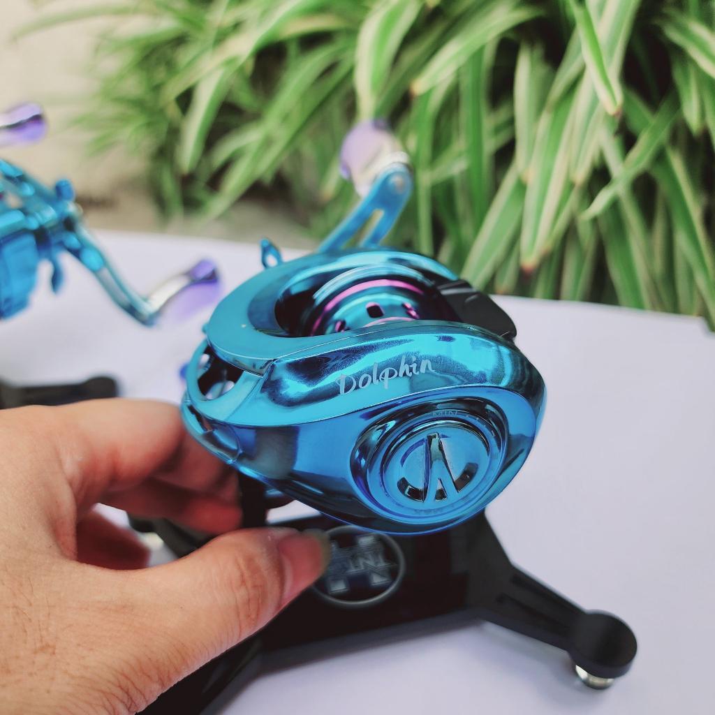 Máy ngang câu cá Lure cao cấp Dolphin DN200 - Siêu Nhẹ 168g
