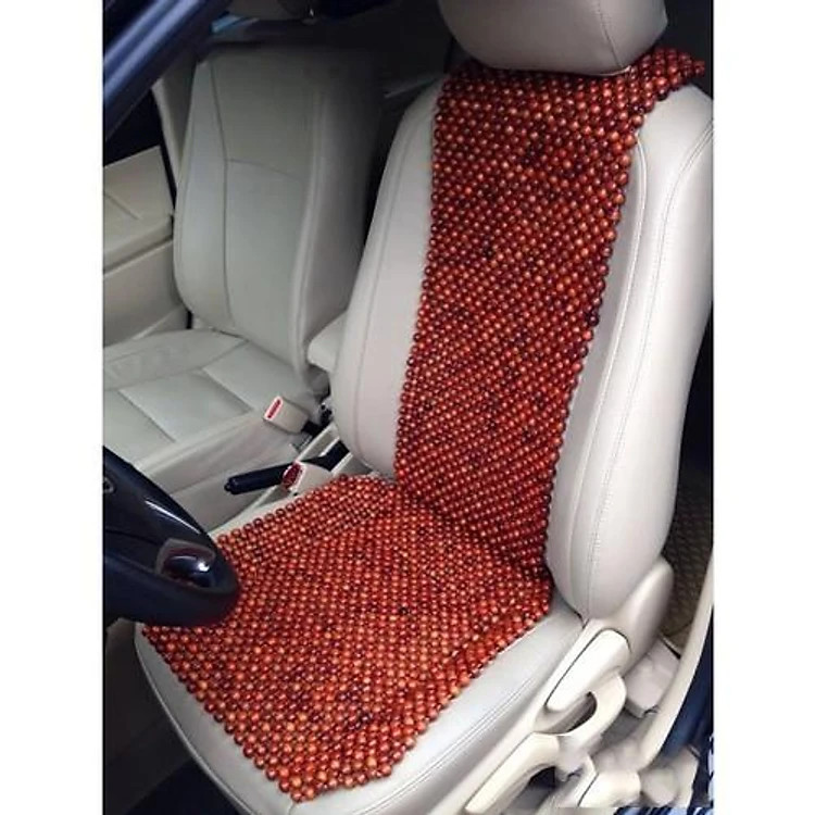 Đệm Lót Ghế Xe Ô Tô Hạt Gỗ Hương Đỏ Hạt 1.2m