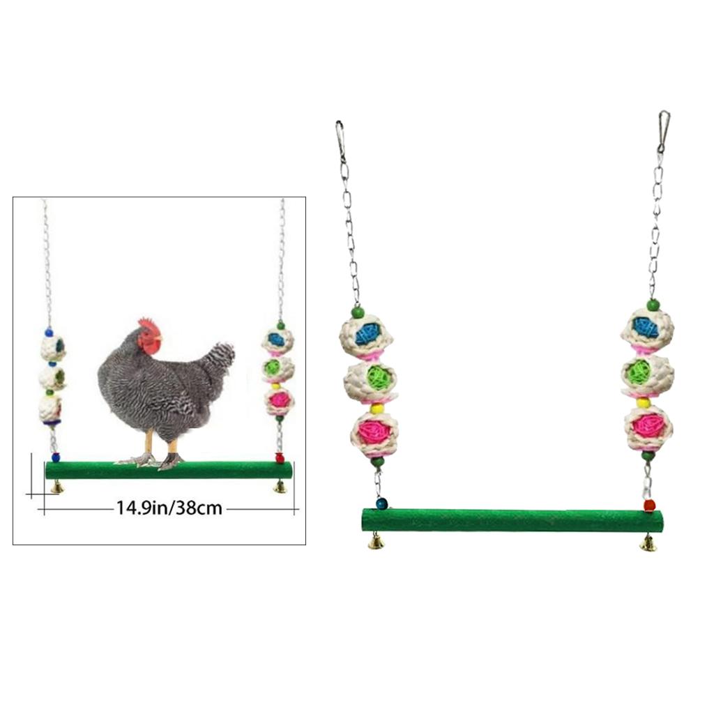 Chicken Swing Pet Swing Chewing Toys for Hens Large Bird Parrot Macaw Training