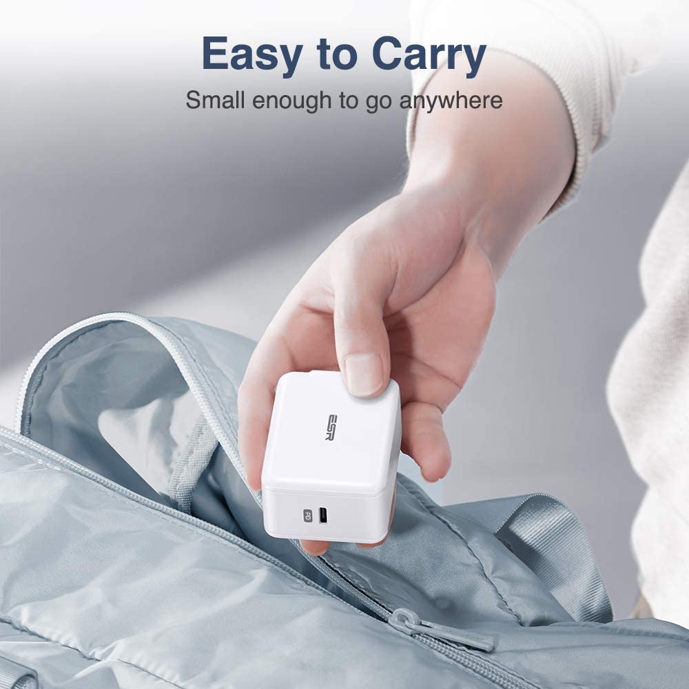 Sạc Nhanh ESR USB-C 20W PD Wall Charger - Hàng Nhập Khẩu