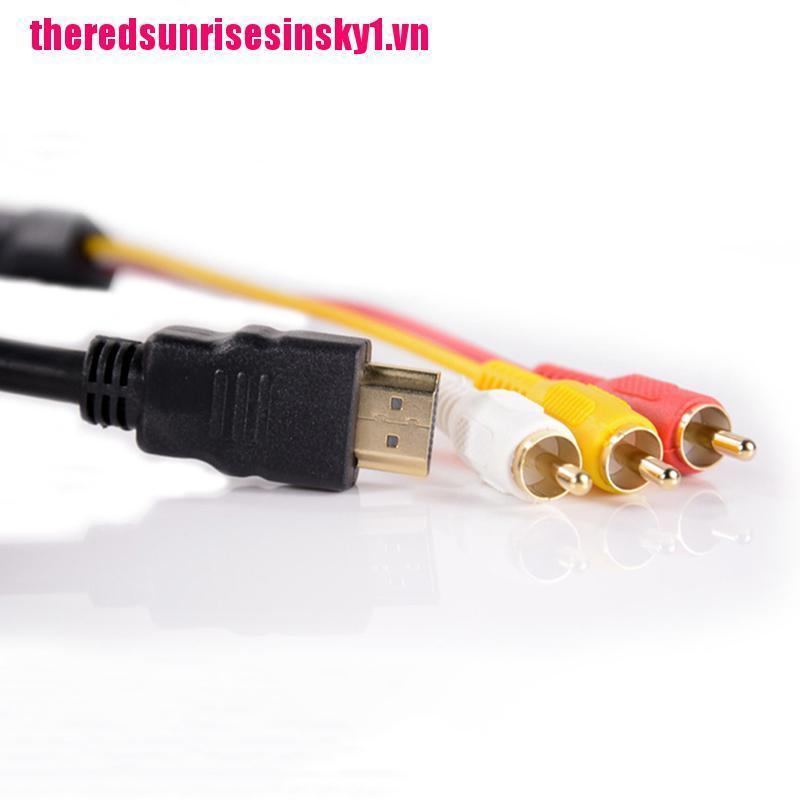 Giắc chuyển đổi từ đầu HDMI sang đầu 3RCA video audio av 1.5m cho 1080p hdtv