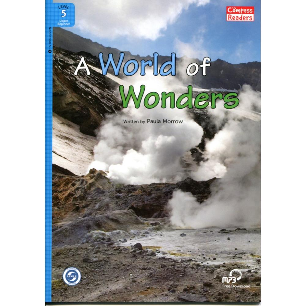 [Compass Reading Level 5-9] A World of Wonders - Leveled Reader with Downloadable Audio Free - Sách chuẩn nhập khẩu từ NXB Compass