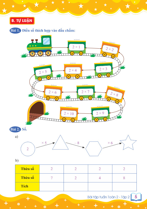 Bài tập tuần Toán Lớp 2 tập 2 (ND)