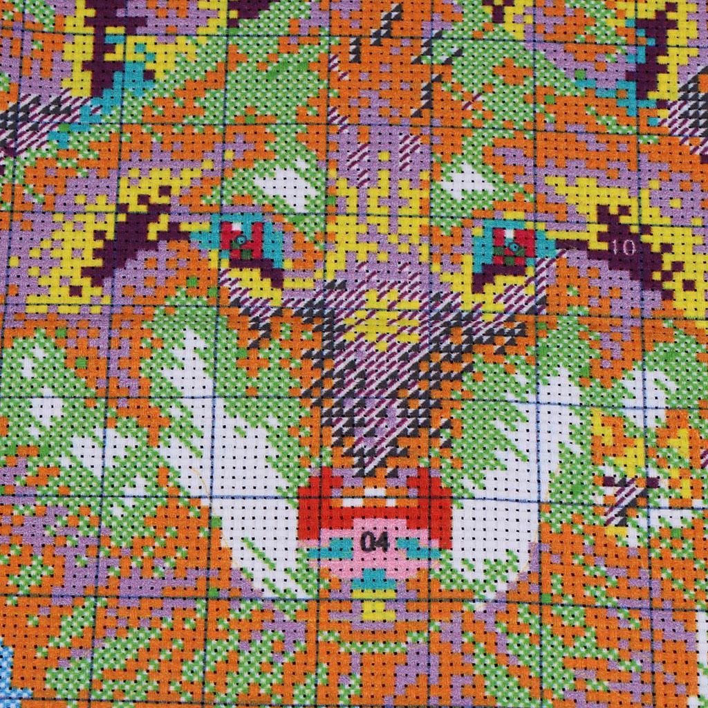 Dimensions Stamped Cross Stitch Kits for Beginner Wolf Pattern 14CT 15x15''