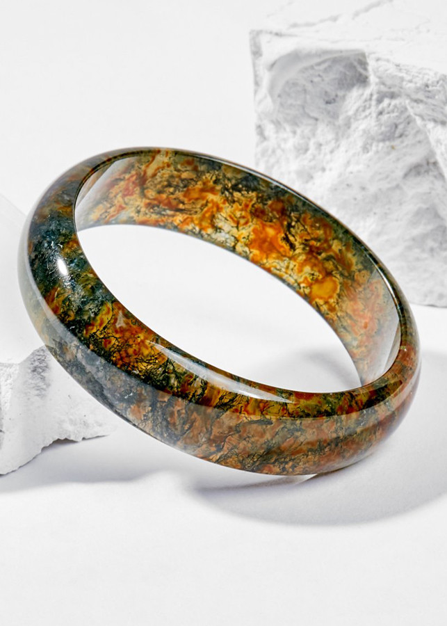 Vòng Tay Phong Thủy Nữ Đá Băng Ngọc Thủy Tảo Huyết Liền Khối  Nhiều Mệnh Ngọc Quý Gemstones