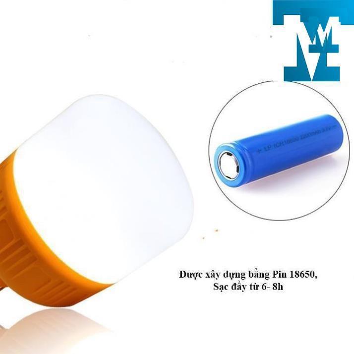 Kèm Adapter - Bóng đèn LED sạc tích điện 30w - 50w - 80w, bóng đèn tích điện 3 chế độ sáng