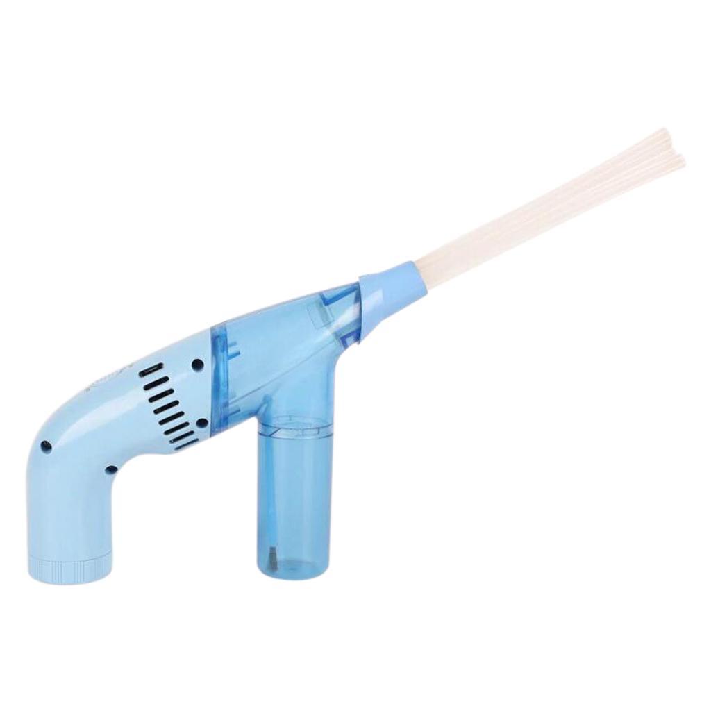 Duster Cleaning Brush Dirt Remover Portable Handheld Vacuum Cleaner Blue