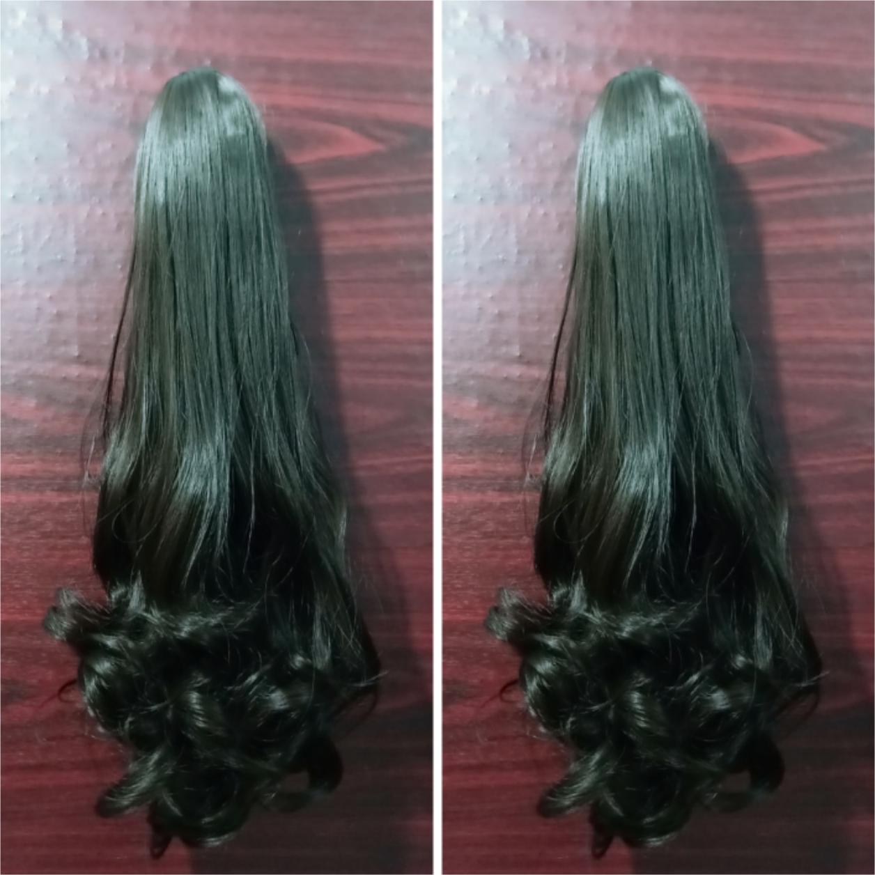 Tóc giả ngoặm xoăn, cam kết y hình siêu sang chảnh, giống tóc thật 100%, chất tơ cao cấp, chịu nhiệt tốt có thể bấm, uốn, duỗi, gội