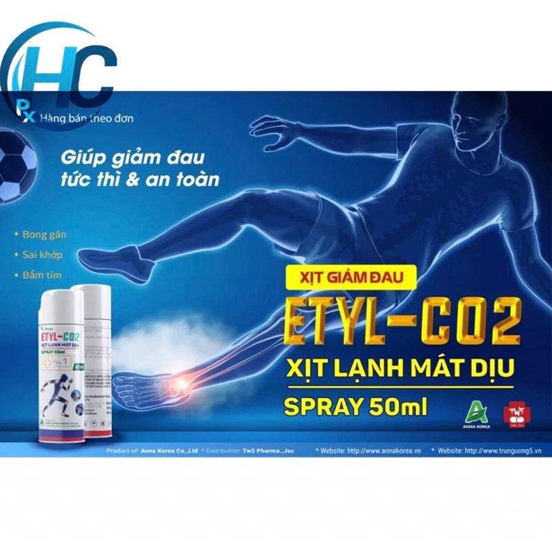 Chai xịt lạnh giảm đau nhanh ETYL-CO2 (50ml)