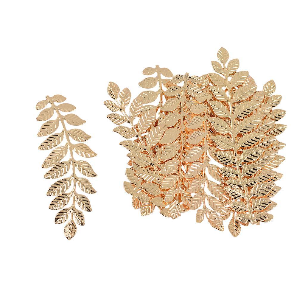 2X 12 Pieces Tree Leaves Pendants Charms Pendants For Necklace DIY Findings