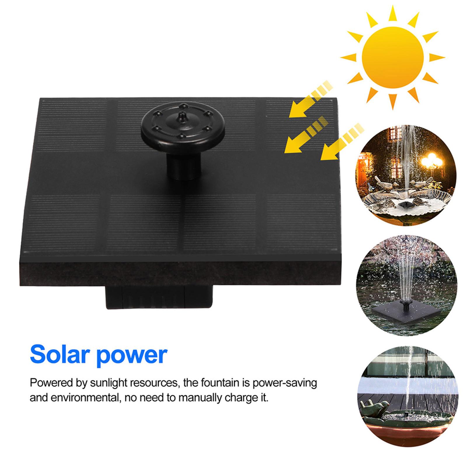 Solar Fountain Solar Water Pump Floating Fountain Outdoor Fountain for Outdoor Small Pond