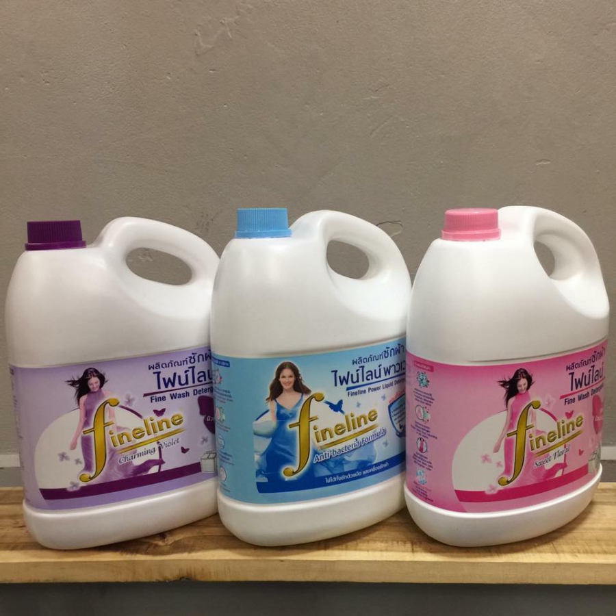 Nước Giặt Quần Áo Đậm Đặc Fineline Thái Lan 3000ml màu hồng