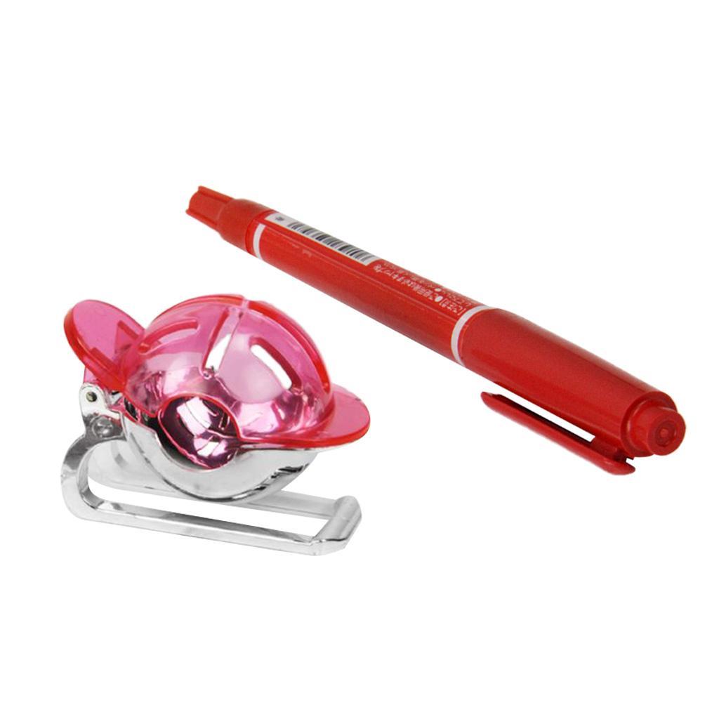 Golf Ball Liner & Marker Line drawing Alignment Tool for Putting Pink