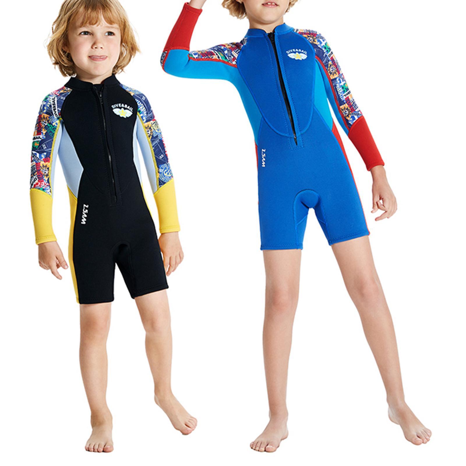 2.5mm Neoprene Wetsuit Kids  Thermal Swimsuit for Surfing