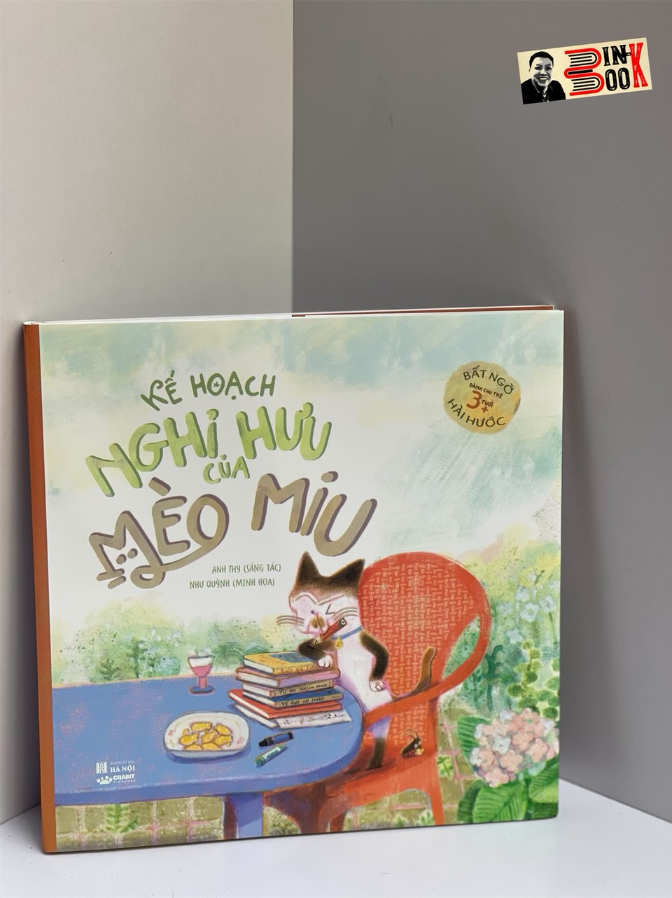 (Bìa cứng, minh họa in màu) KẾ HOẠCH NGHỈ HƯU CỦA MÈO MIU - Anh Thy - Crabit Kidbooks