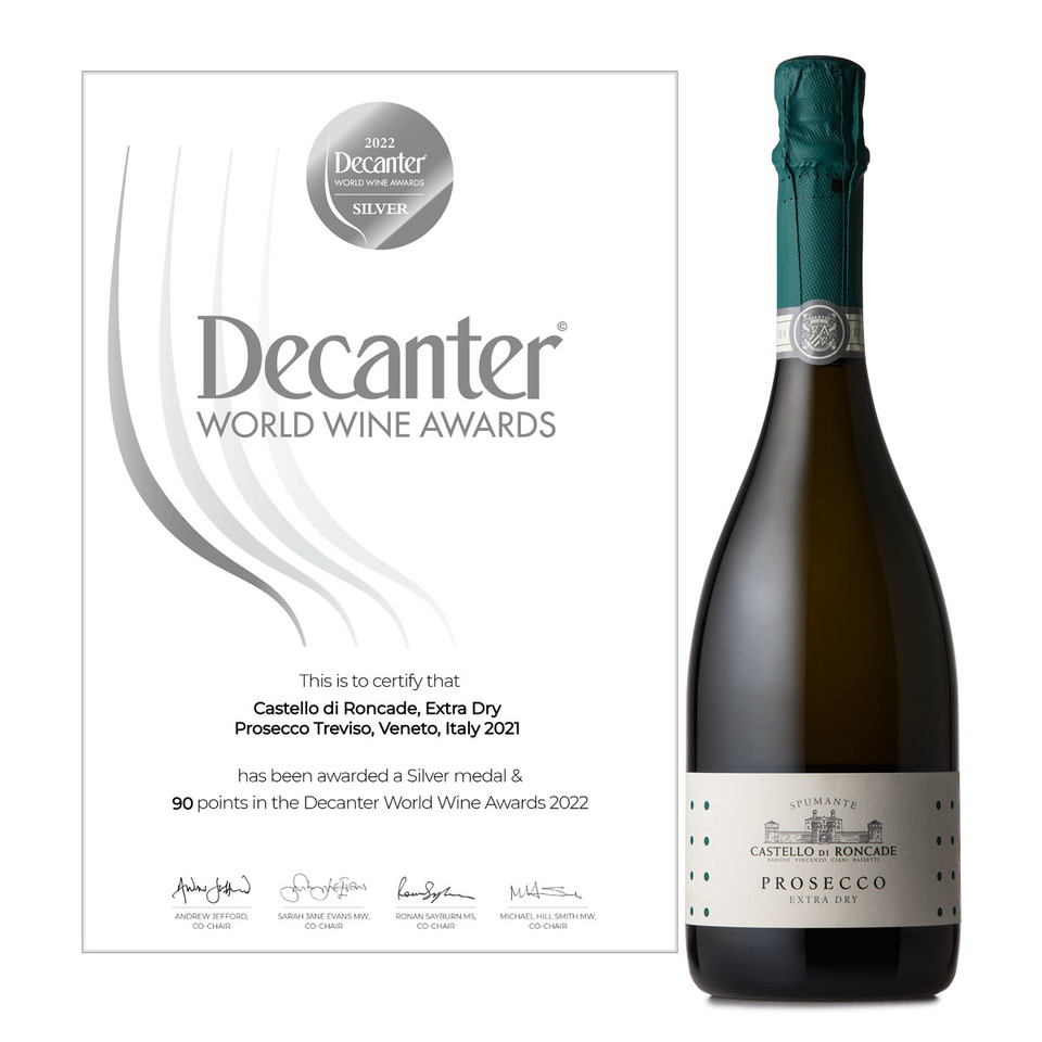 Rượu vang nổ,vang sủi tăm Castello di Roncade Prosecco DOC Extra Dry (Italia/ Ý )