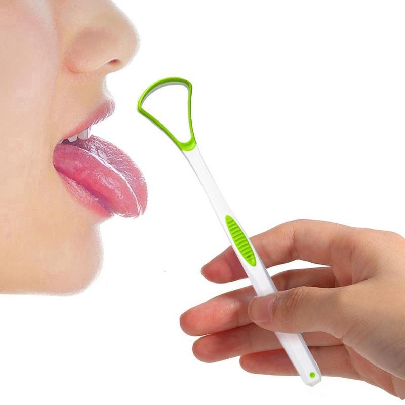 Dụng Cụ Cạo Lưỡi Vệ Sinh Răng Miệng Sạch Sẽ Làm Từ Nhựa Tiện Lợi