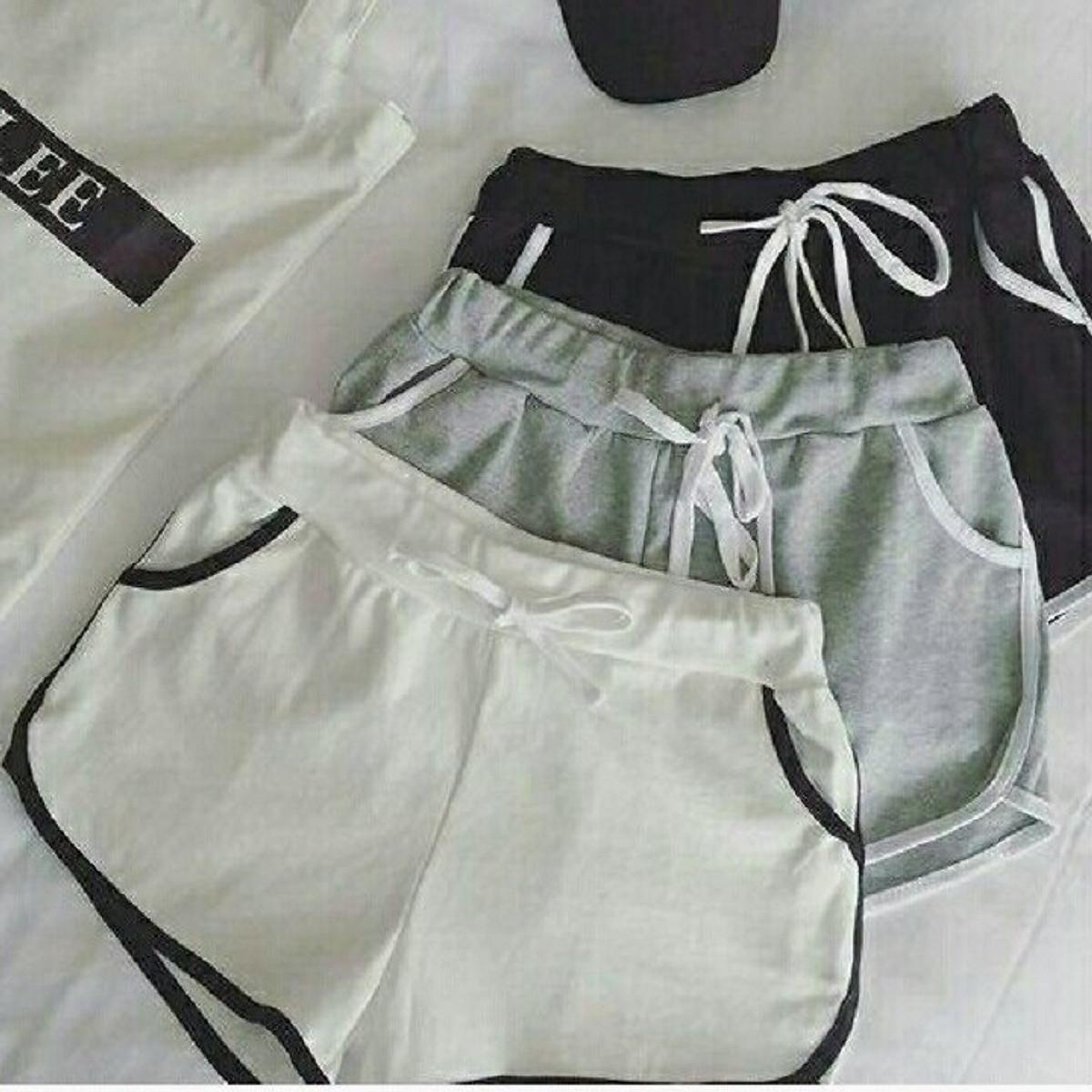 Quần đùi ngắn thể thao chất cotton cho nữ